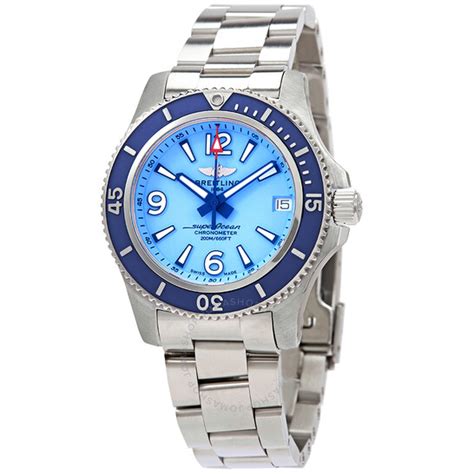 Breitling Superocean 36 Automatic Sky Blue Dial Unisex Watch 